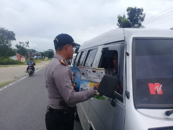 H-2 Lebaran, Jalan Lintas Desa Rimbo Panjang Masih Aman dan Lancar